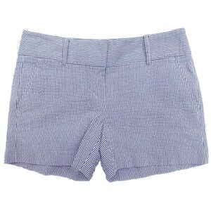 NWOT ANN TAYLOR STRIPED SEERSUCKER SHORTS SZ 4